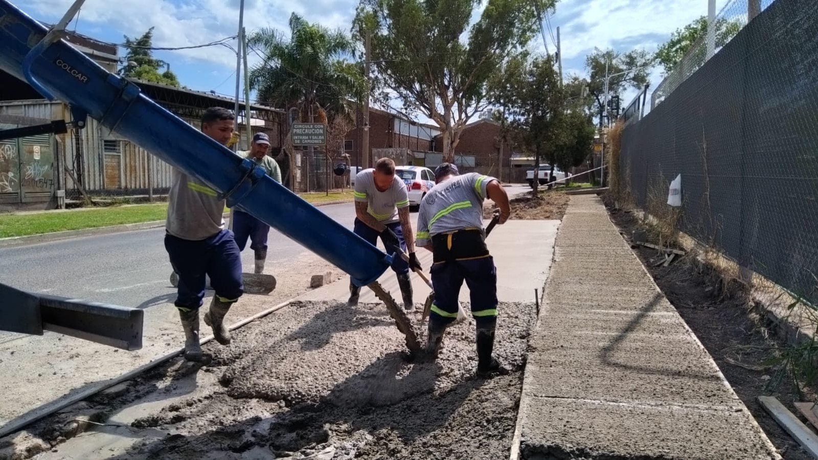 En Troncos del Talar, el Municipio de Tigre avanza con el Plan de Veredas Vecinales
