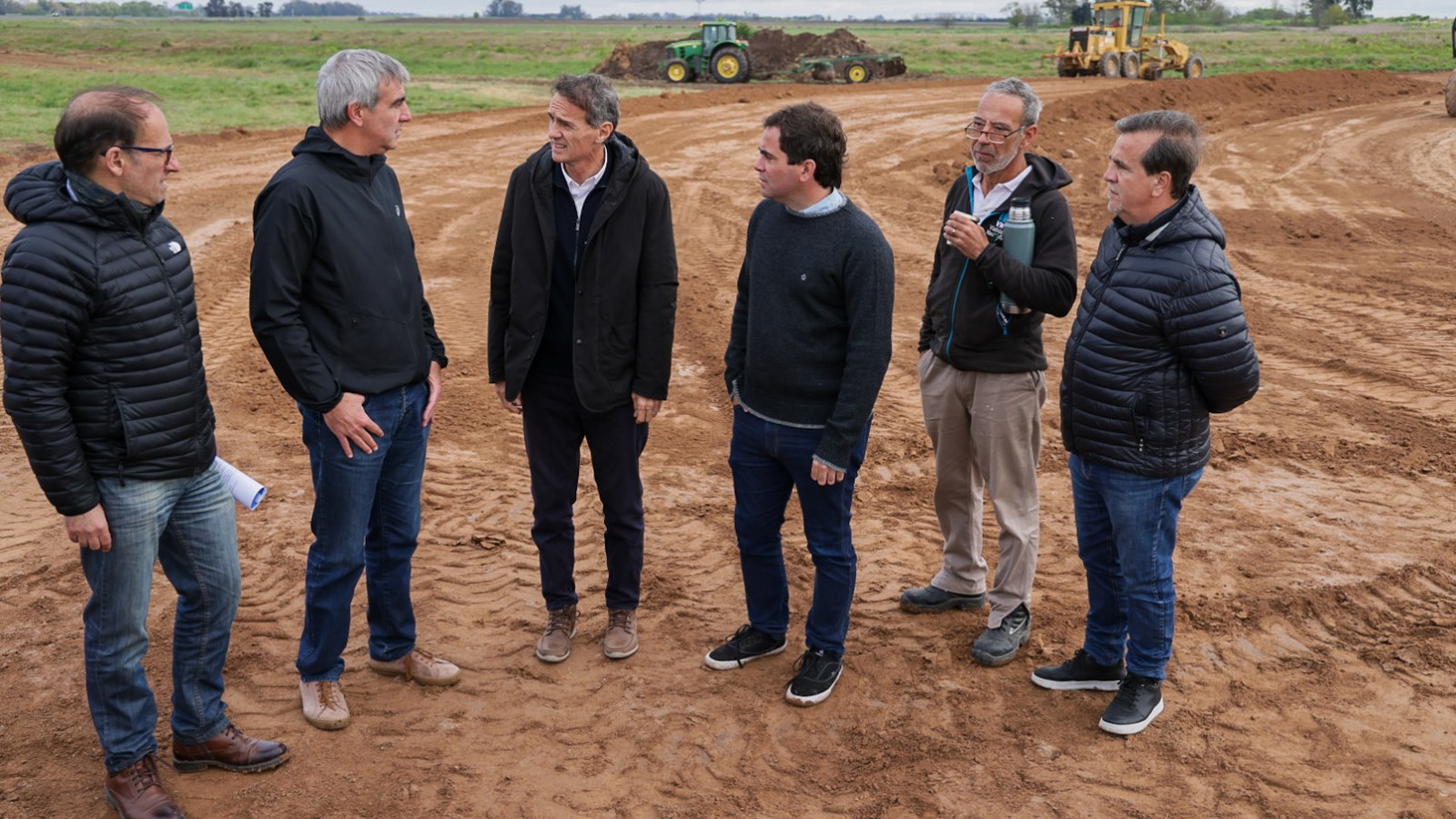 En San Antonio de Areco, Katopodis recorrió obras viales y de saneamiento
