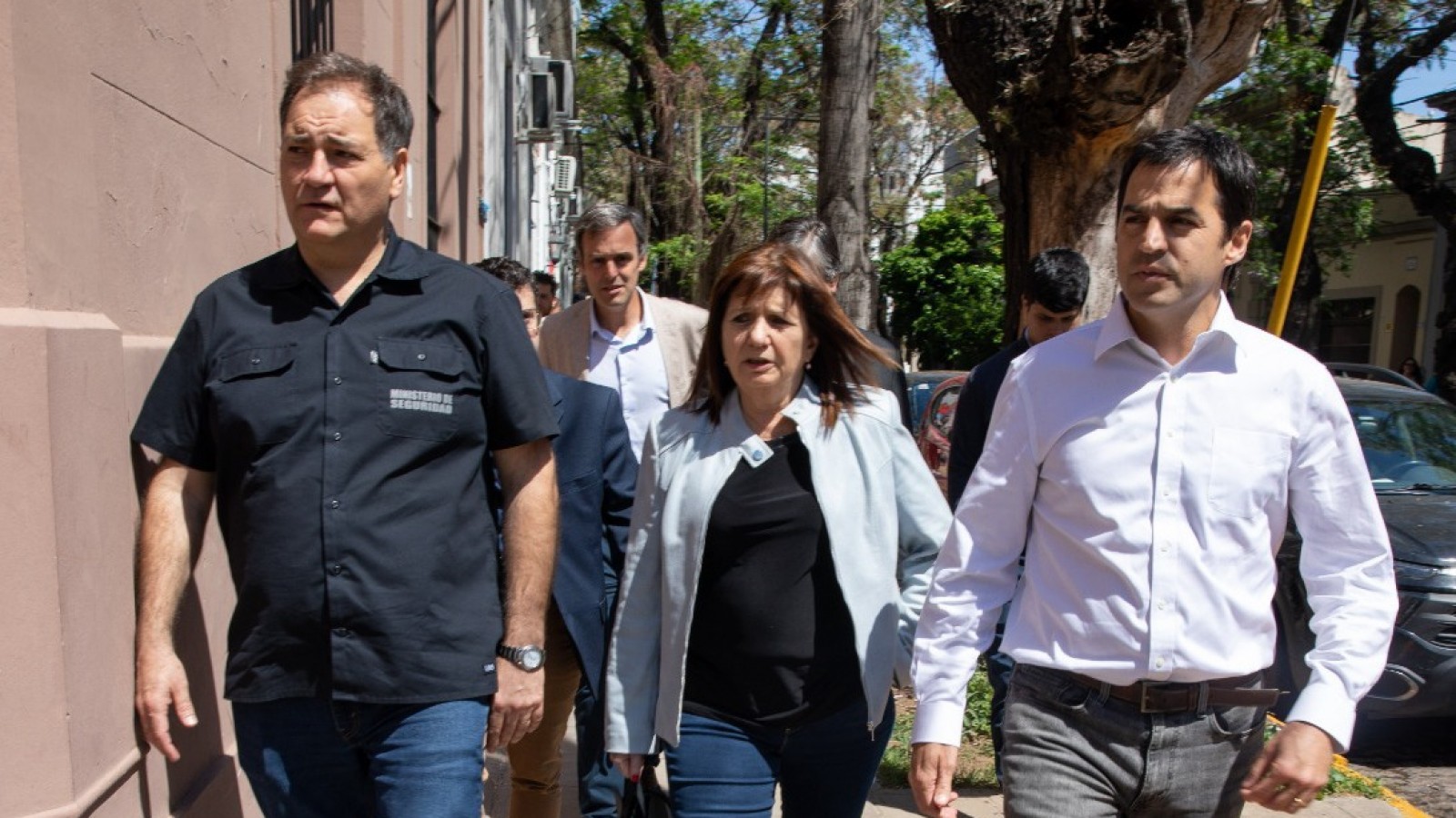 Ramón Lanús recibió a Bullrich y al ministro de seguridad bonaerense: "Estamos trabajando juntos para cuidar a los sanisidrenses"