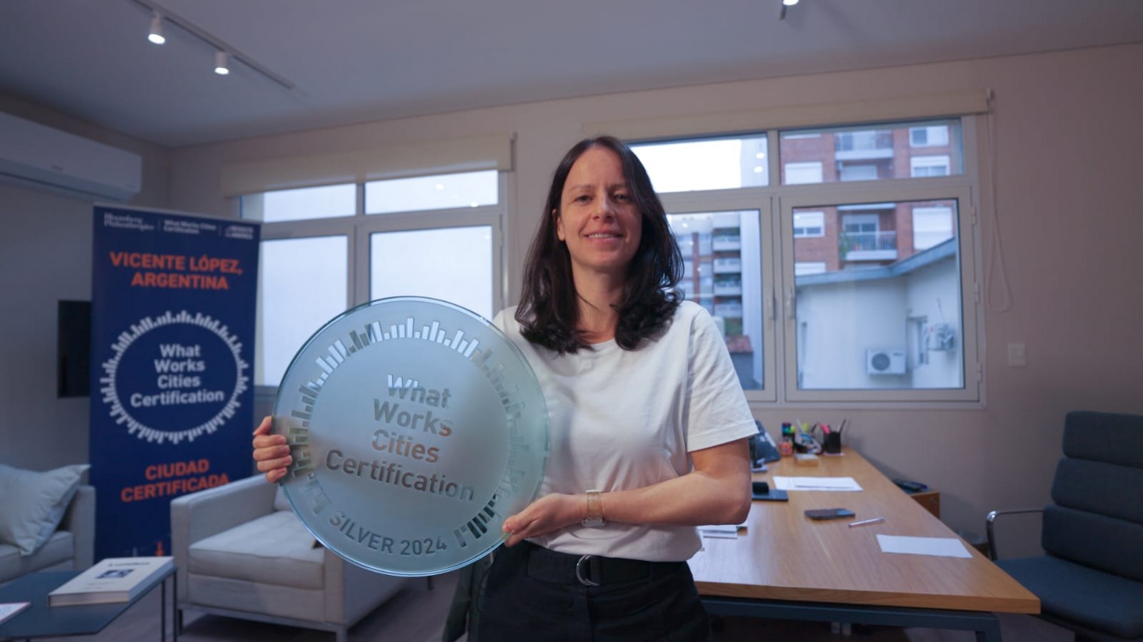 Vicente López recibió la certificación internacional "What Works Cities" por su gestión con datos e inteligencia artificial