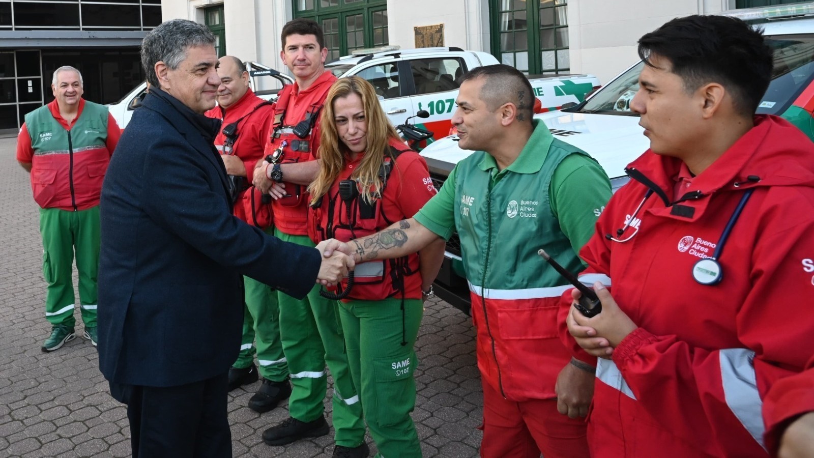 Crece un servicio modelo: la Ciudad abre una base del SAME en La Rural
