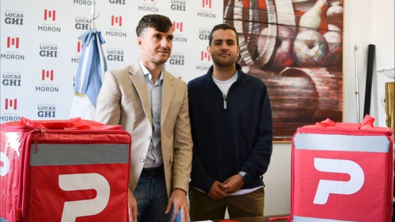 El Municipio de Morón firmó un convenio de colaboración con PedidosYa