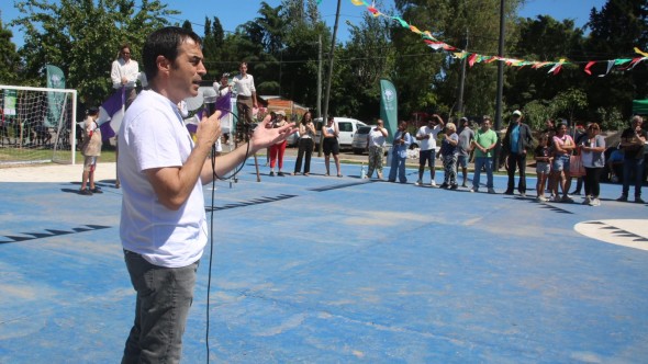 Junto a vecinos, San Isidro inauguró un Playón Deportivo en Beccar