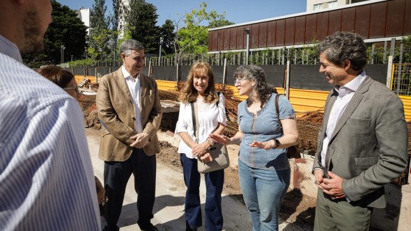 Avanzan los trabajos de excavación en la obra del paso bajo nivel de García Lorca, en Caballito