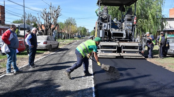 Durante el 2025, el Municipio de Tigre realizó más de 50.000 m² de asfaltos en todo el distrito