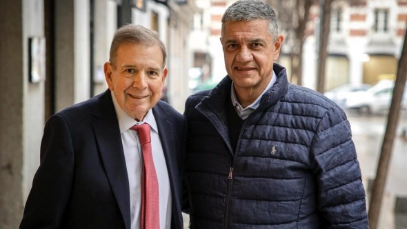 Jorge Macri se reunió en Madrid con el presidente electo de Venezuela, Edmundo González Urrutia