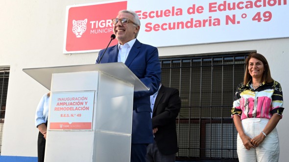 Junto a la comunidad educativa, Julio Zamora inauguró el nuevo edificio de la Escuela Secundaria N°49 en El Talar