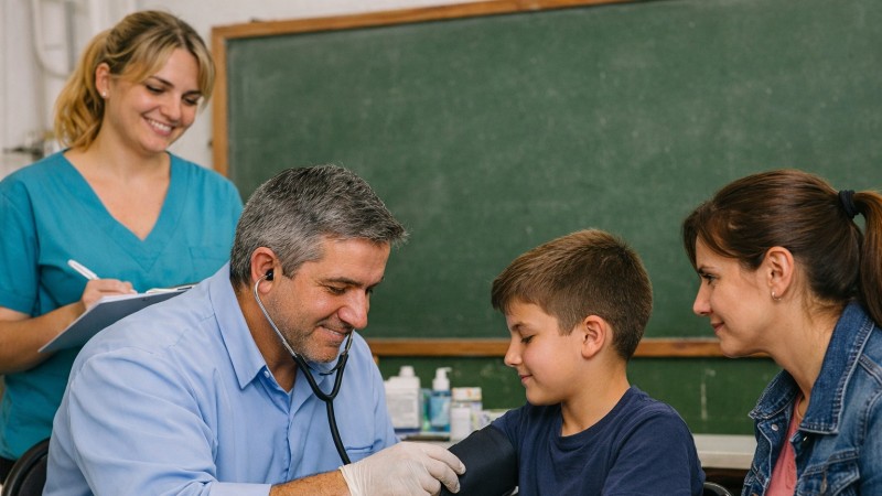 Luján inicia el programa Salud Escolar para alumnos de primaria con controles médicos y vacunación