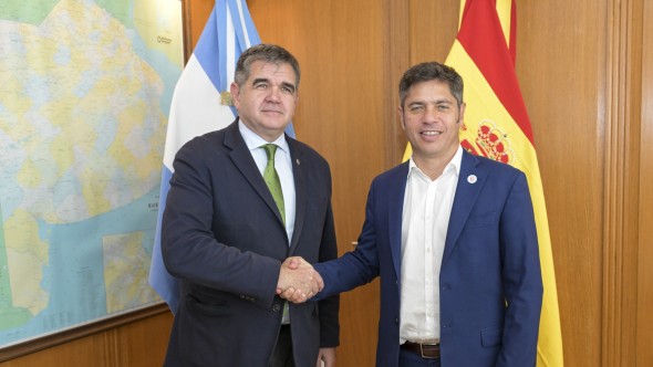 Kicillof recibió al embajador de España