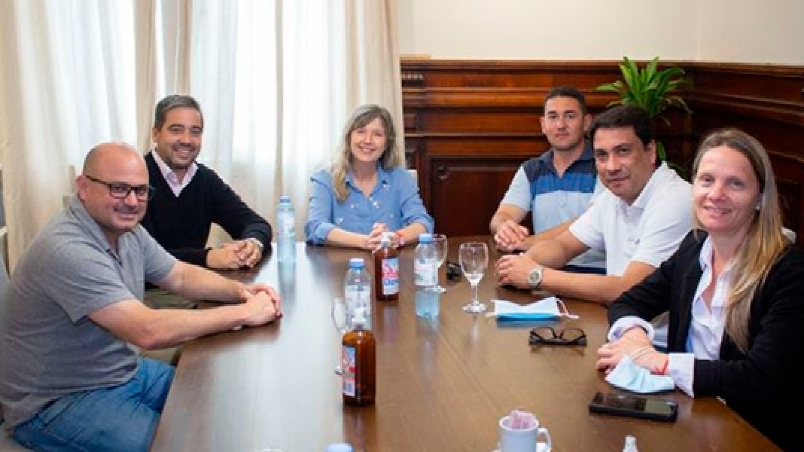 Álvarez Rodríguez recibió a concejales de Ramallo