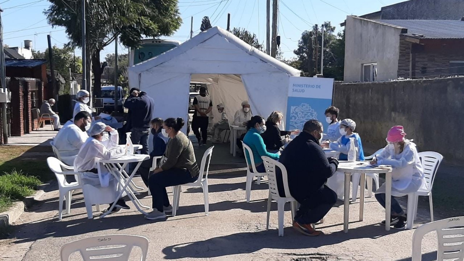 Continúan los hisopados del Programa Detectar en los barrios de San Miguel