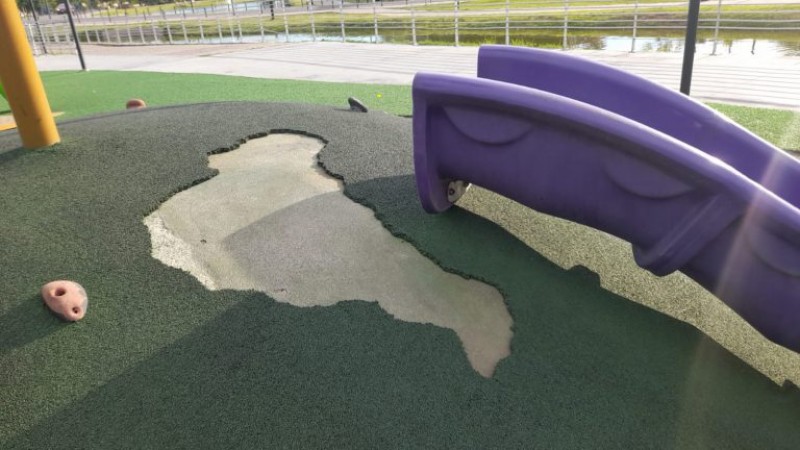 Se registraron hechos de vandalismo en Parque Belgrano de Pergamino