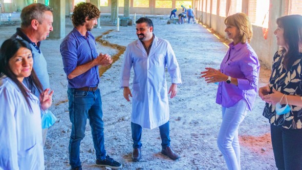 Andreotti visitó las obras de la nueva Terapia Intensiva Pediátrica y Servicio de Pediatría del Hospital Provincial