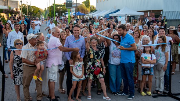 En Exaltación de la Cruz, Katopodis inauguró la renovación de la Av. Belgrano