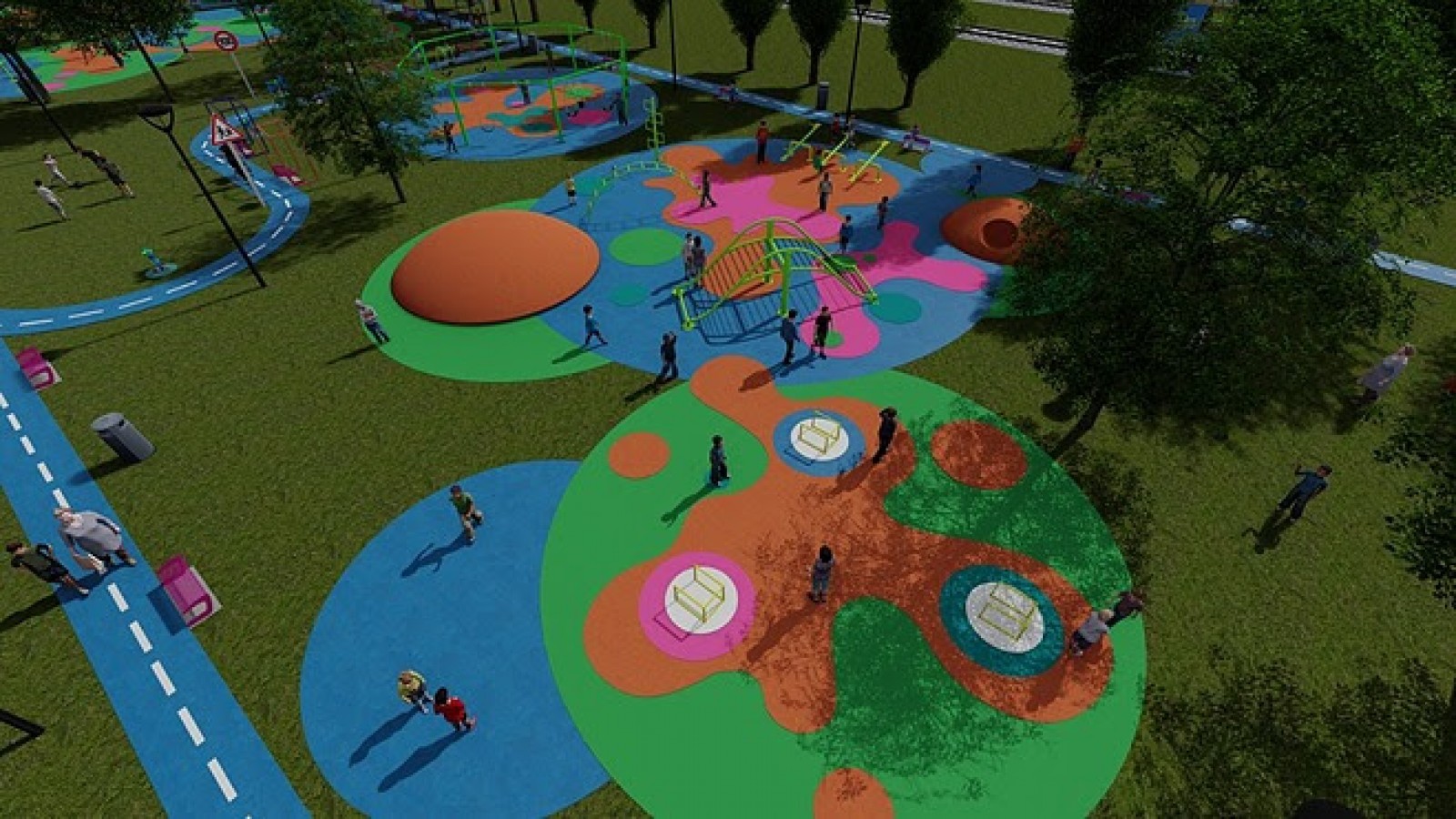 La Municipalidad construye una plaza de 3600 m2, basada en edificios emblemáticos de Garín