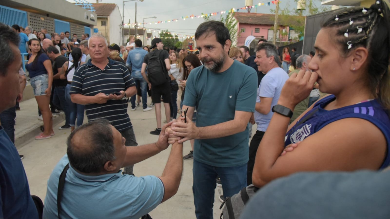 Fernando Moreira y Gabriel Katopodis inauguraron la primera escuela de Barrio Libertador