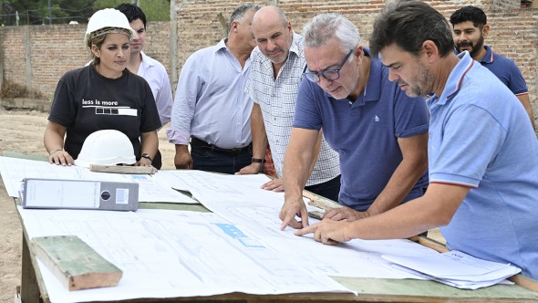 Julio Zamora supervisó la construcción de la nueva Escuela Secundaria N° 47