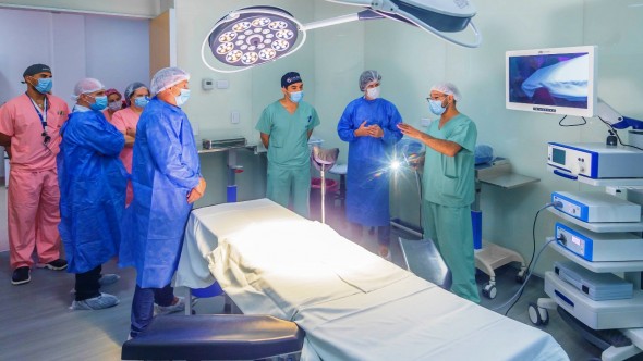 Juan Andreotti presentó nuevos Quirófanos para Cirugía General y Endoscopía del Hospital Municipal