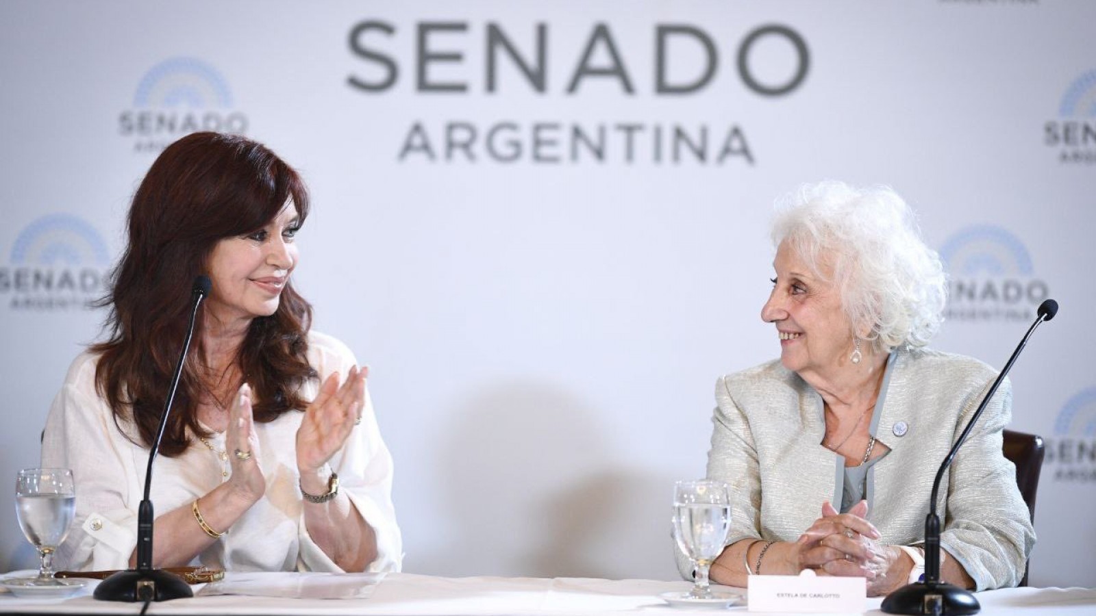 La vicepresidenta encabezó homenaje a Abuelas y afirmó que la dictadura "disciplinó a la sociedad"