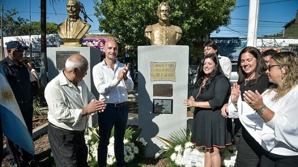 Beto Ramil encabezó el acto por el 125° aniversario de Matheu