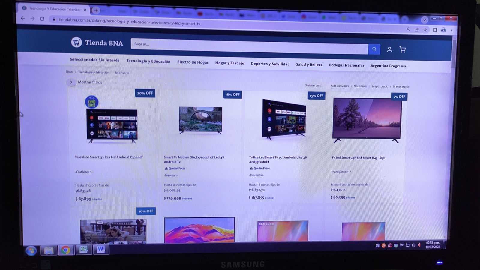 Nueva promo en Tienda BNA: Comprá en hasta 12 cuotas sin interés televisores LED y Smart TV