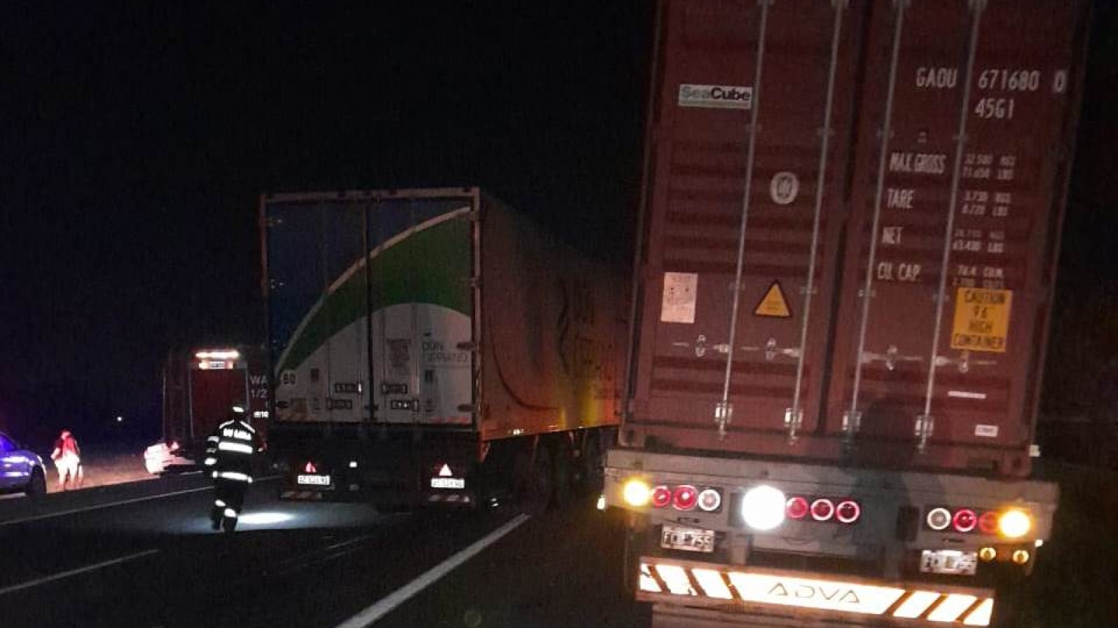 Choque de camiones en la Ruta 9 altura Zárate: Un herido grave