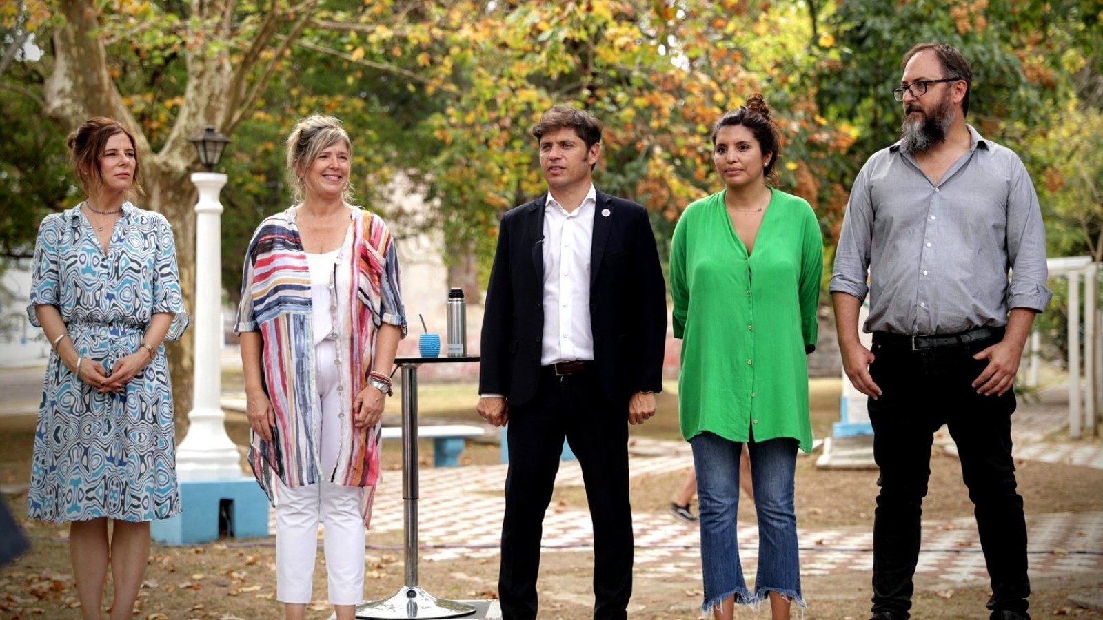 Kicillof inauguró una usina y recorrió el Parque Fotovoltáico en la Isla Martín García