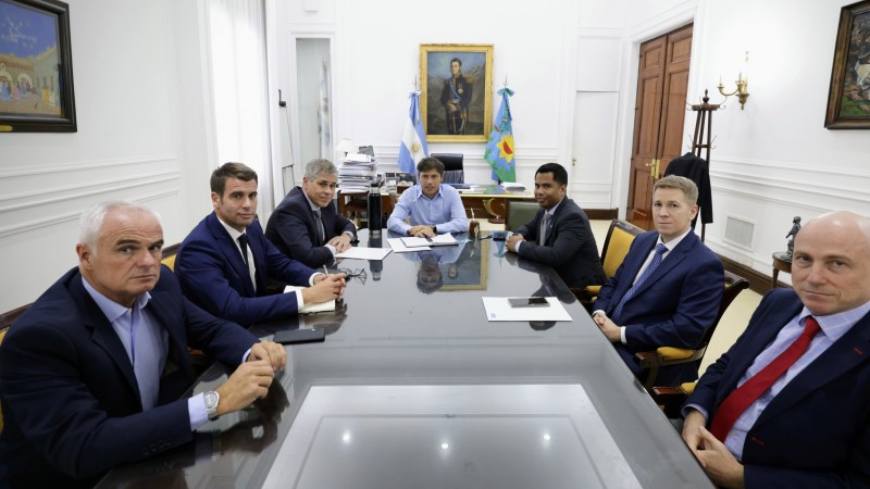 Kicillof y Pablo González analizaron avances en proyecto de una nueva planta de GNL