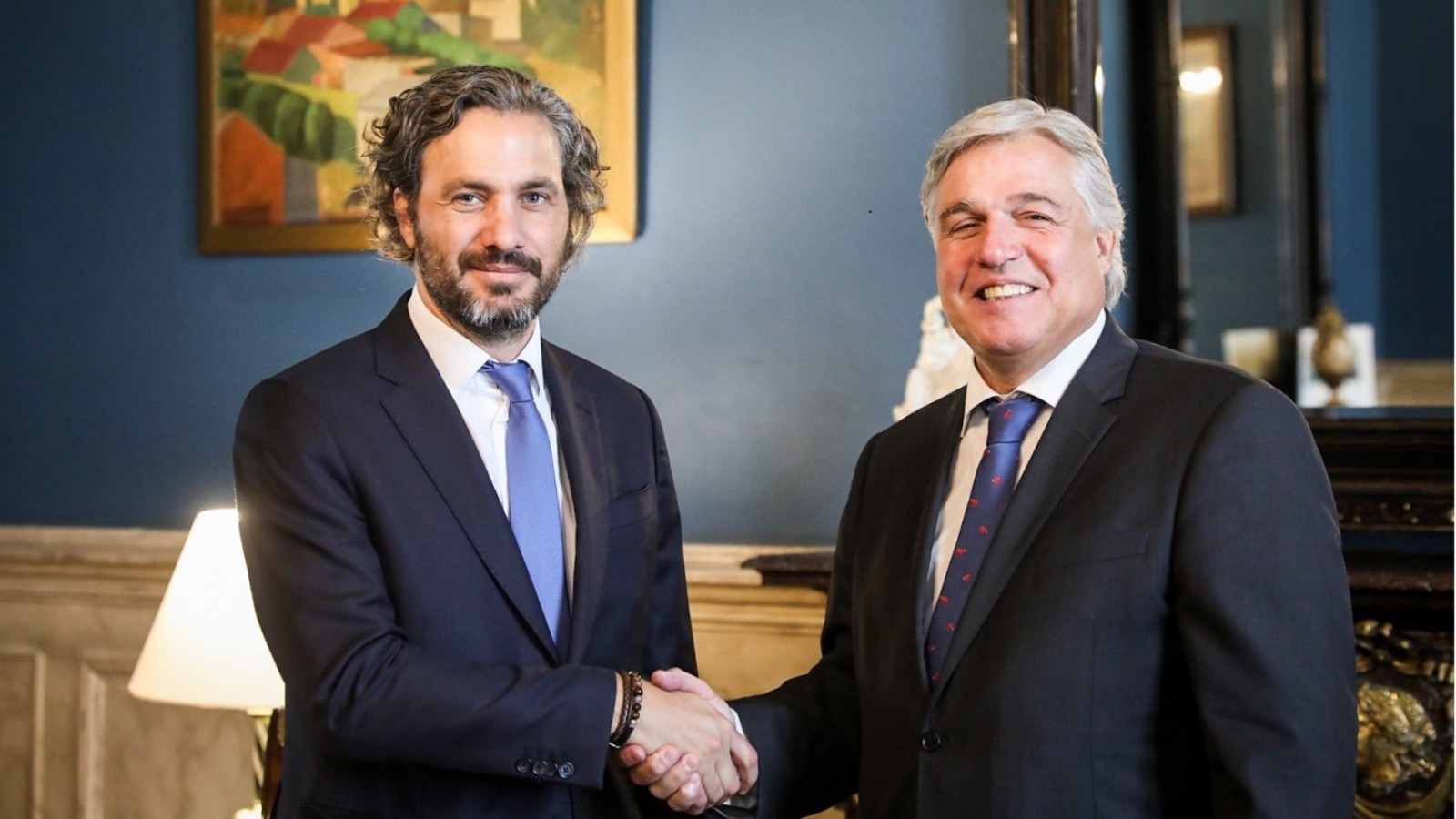 Cafiero y Bustillo acordaron cumbre presidencial en el mes de abril