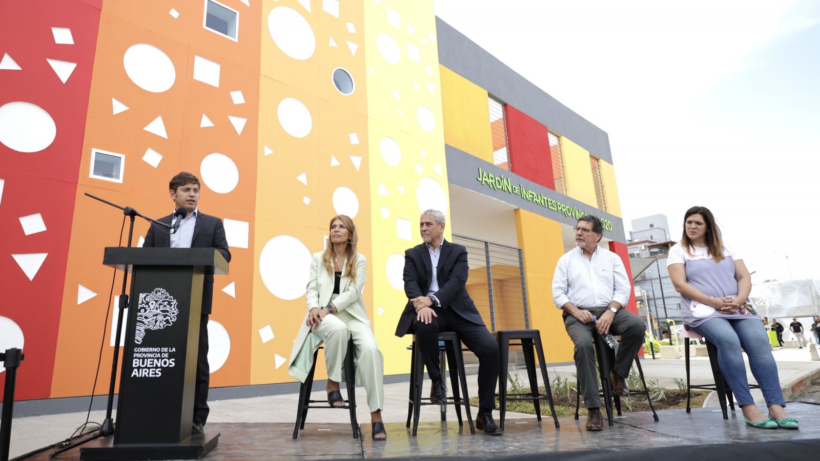 Kicillof y Ferraresi inauguraron el edificio del Jardín de Infantes N° 920 en Gerli