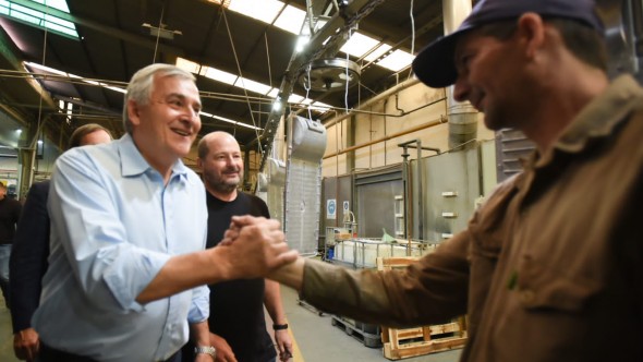 Morales en San Martín: "Somos un pueblo solidario y con ganas de construir un país mejor"