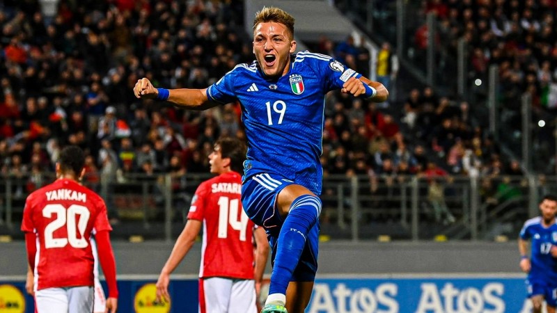 Retegui marcó otro gol en el triunfo de Italia sobre Malta en Eliminatorias de la Eurocopa 2024
