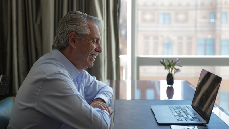 El Presidente Alberto Fernández felicitó al matemático argentino, Luis Caffarelli