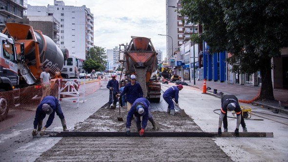 San Isidro: avanza la repavimentación de la avenida Santa Fe