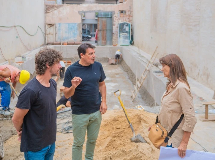 Avanza la obra del nuevo Poli N°11 "Piñeyro" y el Centro de Rehabilitación y Kinesiología