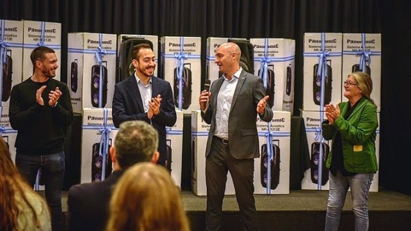 La Municipalidad de Escobar entregó 34 equipos de sonido a instituciones educativas del distrito