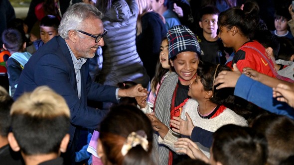Julio Zamora participó de la apertura de la Liga de Baby Fútbol Infantil 2023