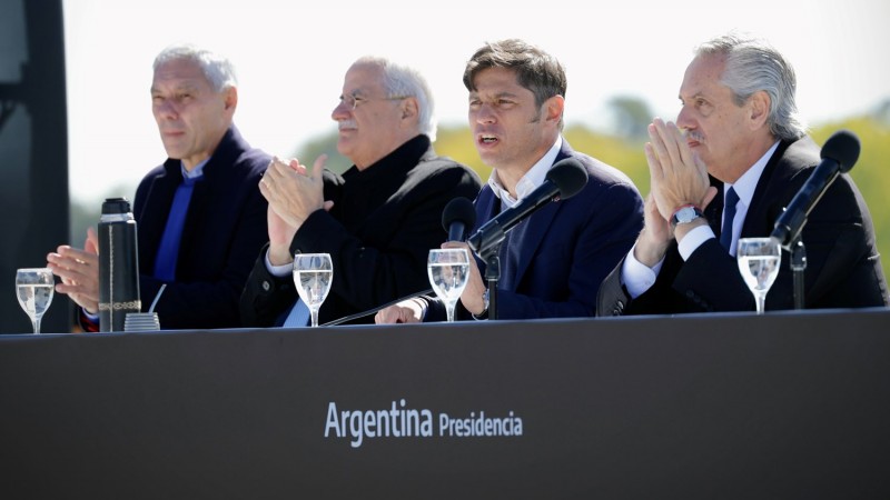 Axel Kicillof y Alberto Fernández anunciaron la licitación de las obras que darán inicio al proyecto del Canal Magdalena