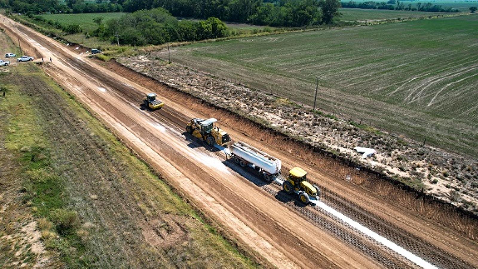 Ramallo: finalizaron los trabajos de vialidad en el Camino Rural N° 087-02