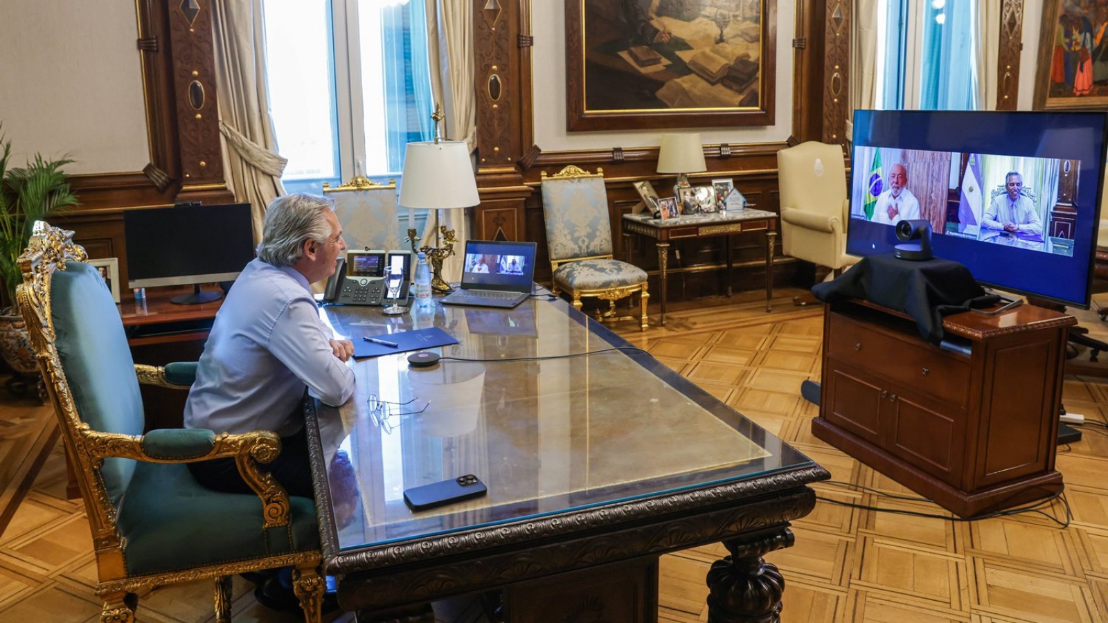 Alberto Fernández y Lula da Silva dialogaron sobre los avances de los acuerdos comerciales firmados con Brasil
