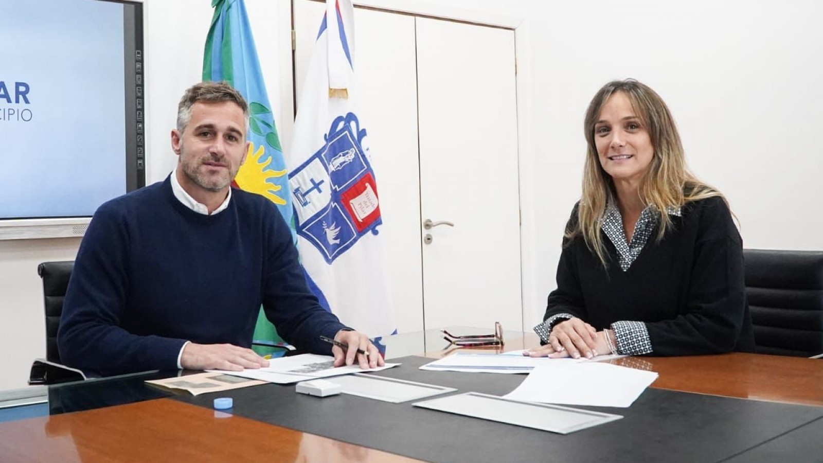 Achával se reunió con Galmarini por obras de AySA en el distrito