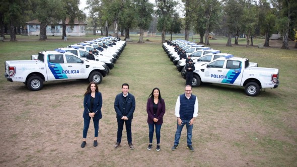 Malvinas Argentinas: se realizó la entrega de 20 patrulleros a la Policía de la Provincia de Buenos Aires