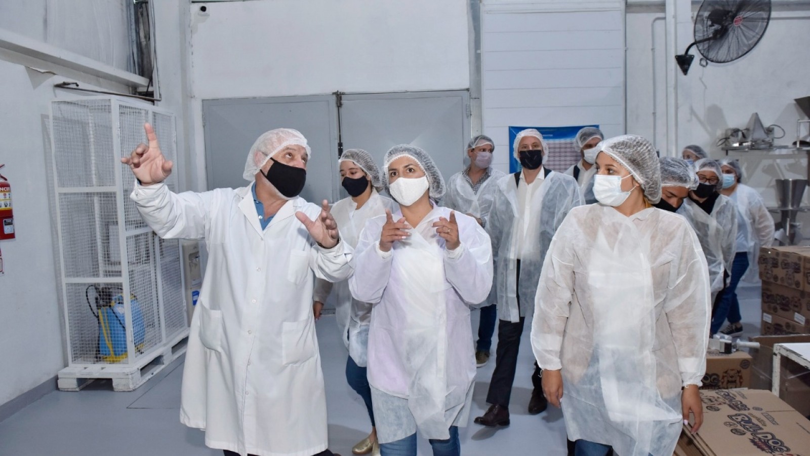 Noe Correa visitó “La Dolce SRL” en el Área de Promoción El Triángulo