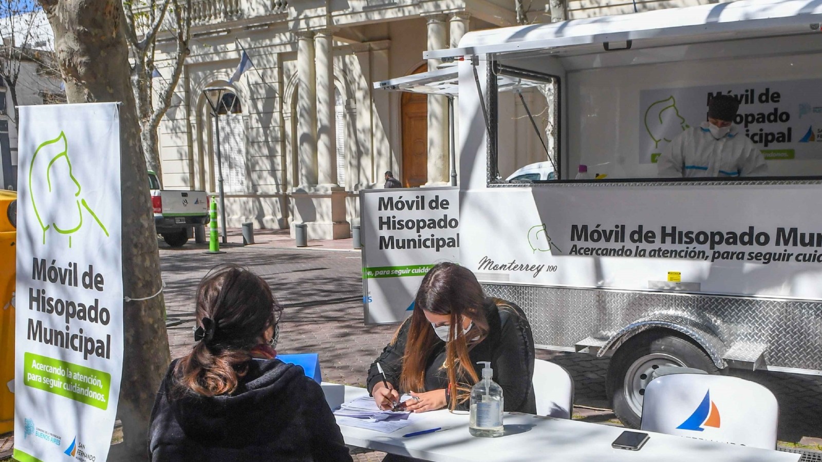 El Móvil de Hisopado Municipal de San Fernando llega a la Plaza San Martín con testeos gratuitos de Covid