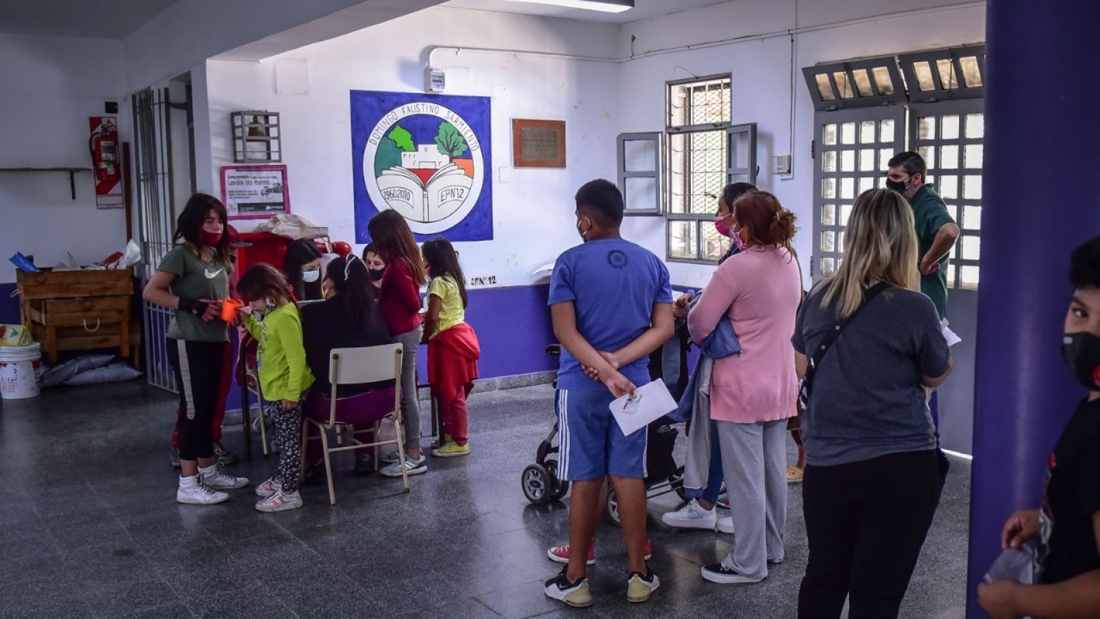 La Municipalidad de Escobar comenzó el operativo de vacunación pediátrica contra el Covid-19 en escuelas primarias del distrito