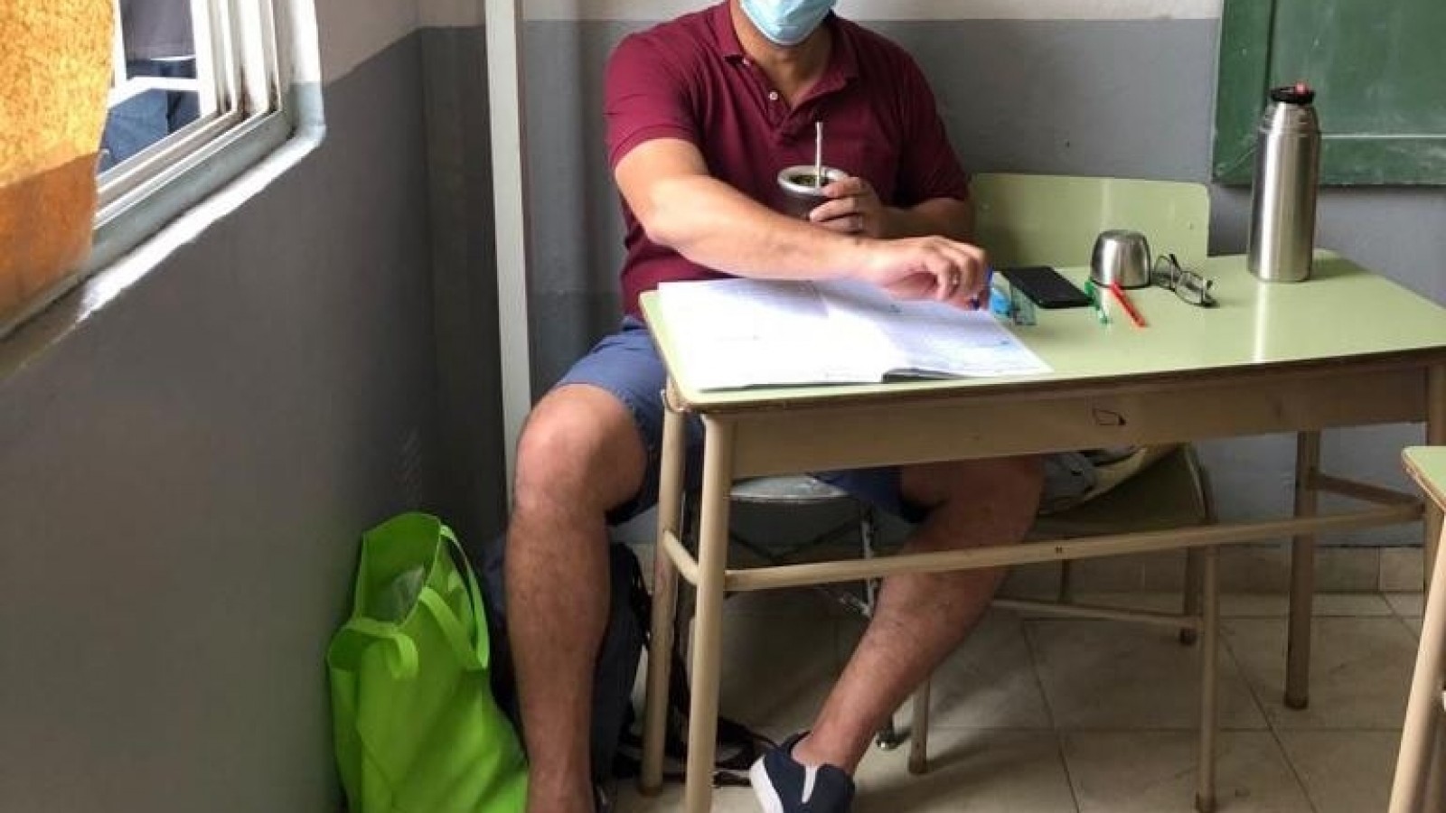 Lucas Aparicio votó en Los Polvorines y se sumó a la fiscalización