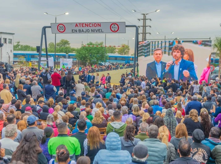 Juan Andreotti, Sergio Massa y Diego Giuliano inauguraron el Túnel de Sobremonte en San Fernando