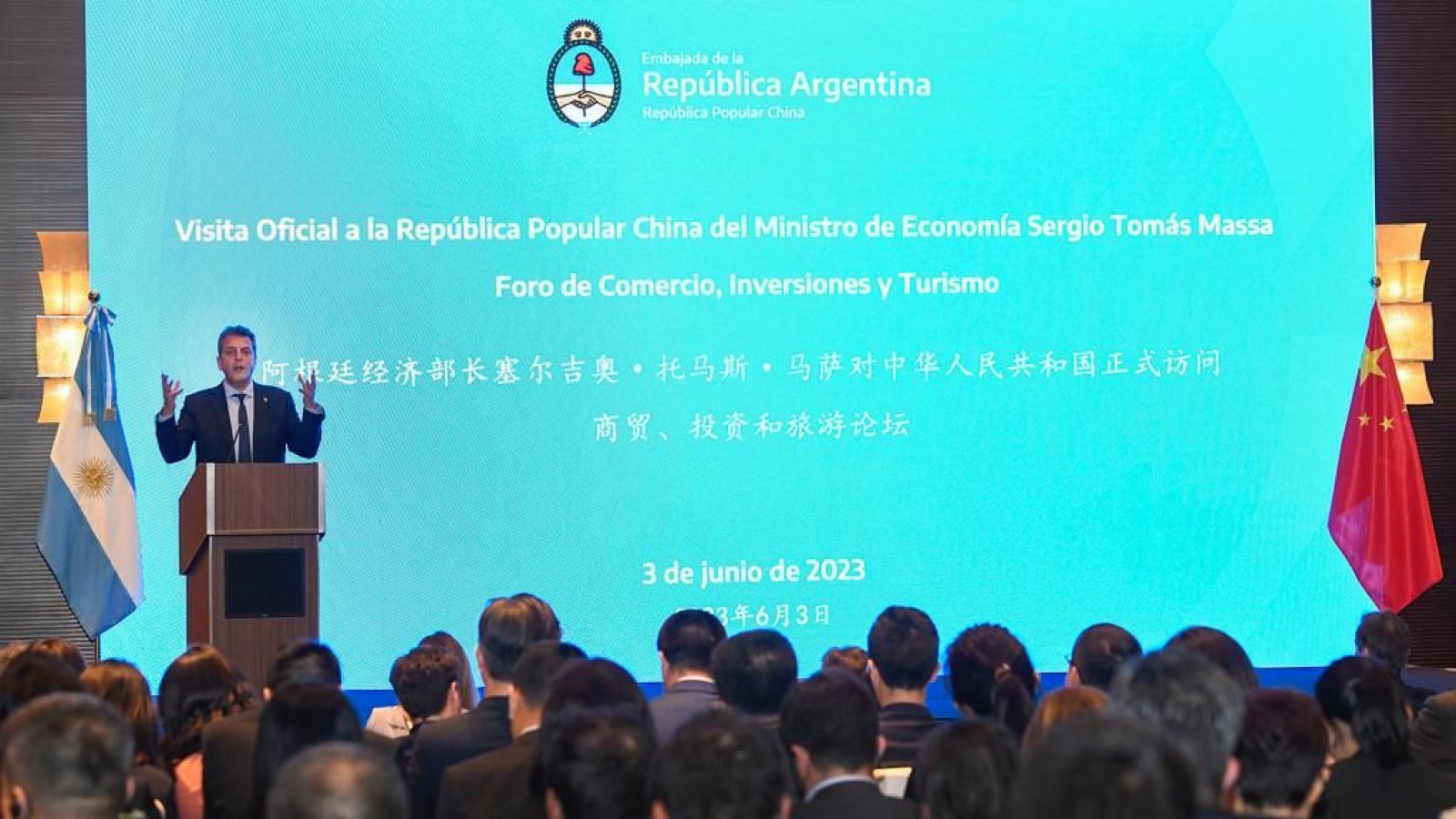 Massa ratificó que el swap es para consolidar al yuan "como instrumento de inversión"