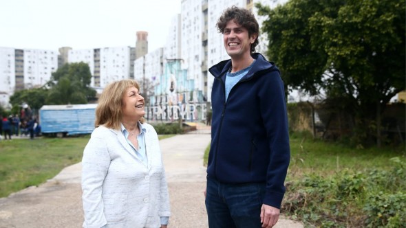 Martín Lousteau, Jefe de Gobierno y Graciela Ocaña, primera legisladora porteña