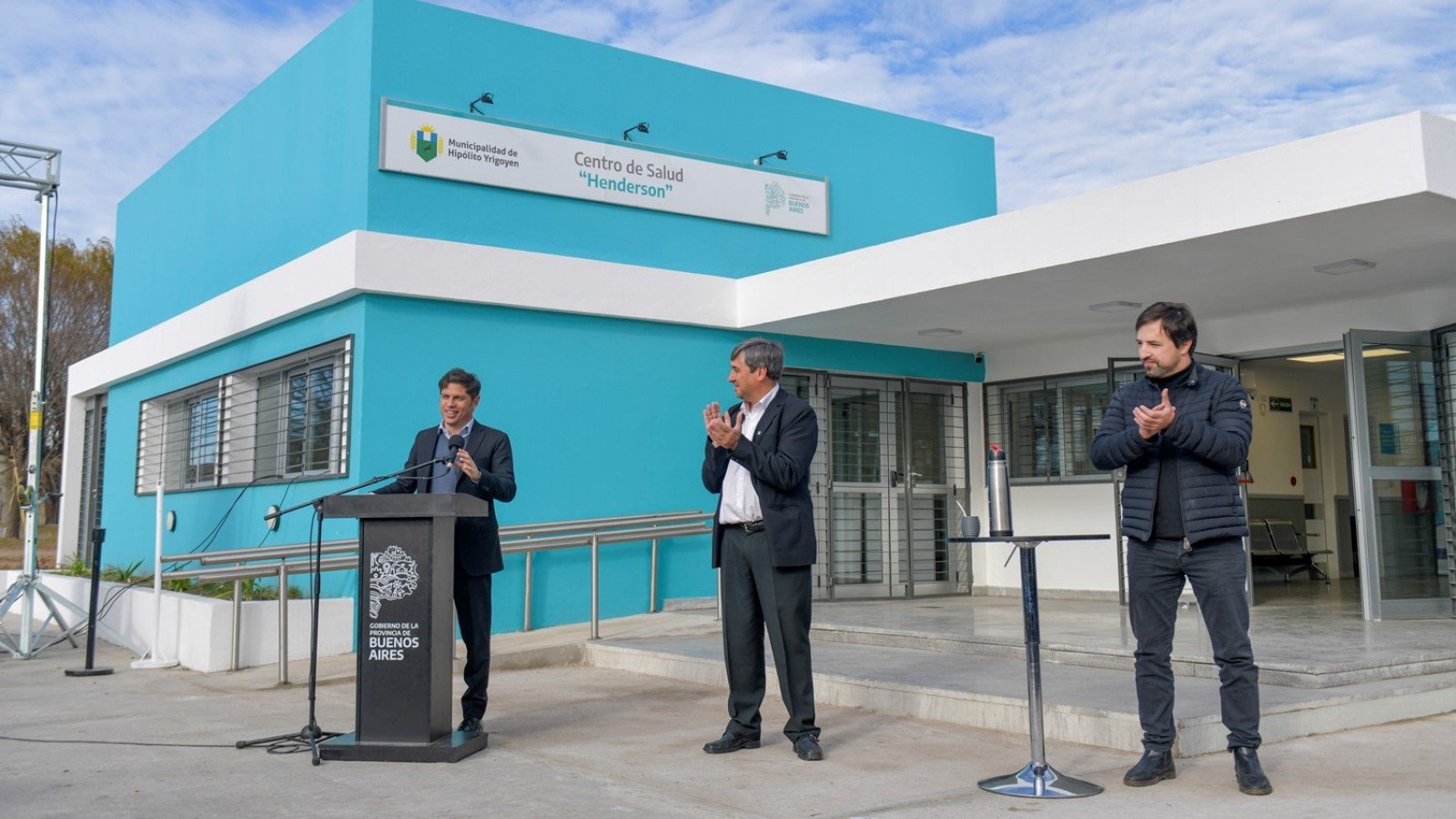 Kicillof inauguró un nuevo Centro de Atención Primaria de la Salud en Henderson